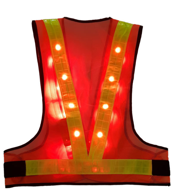 METZ- Vest-safety c/w Led LIGHT | E-weal