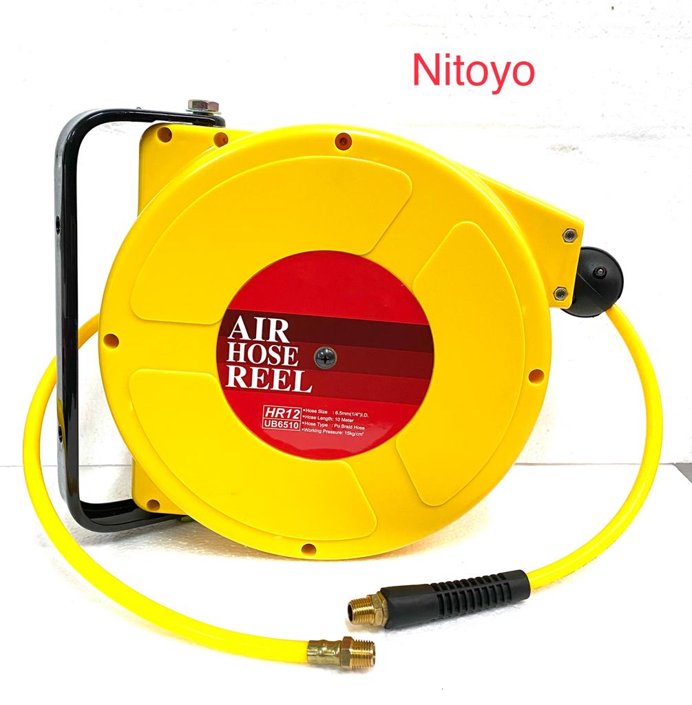 Nitoyo-Air Hose Reel-10mm Meter